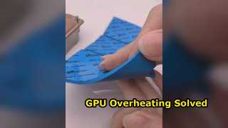 View 1.5W/MK Thermal Conductivity TIF100-05E Silicone Thermal Adhesive Pads For GPU Cooling Demo